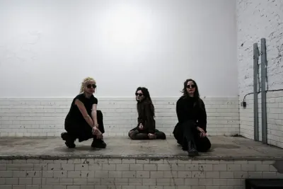 Anzhelika Palyvoda, Céline Struger, Sofiia Yesakova, Echoes that refuse to fade, FAVU Gallery, Brno, 2026. Photo: Polina Davydenko.
