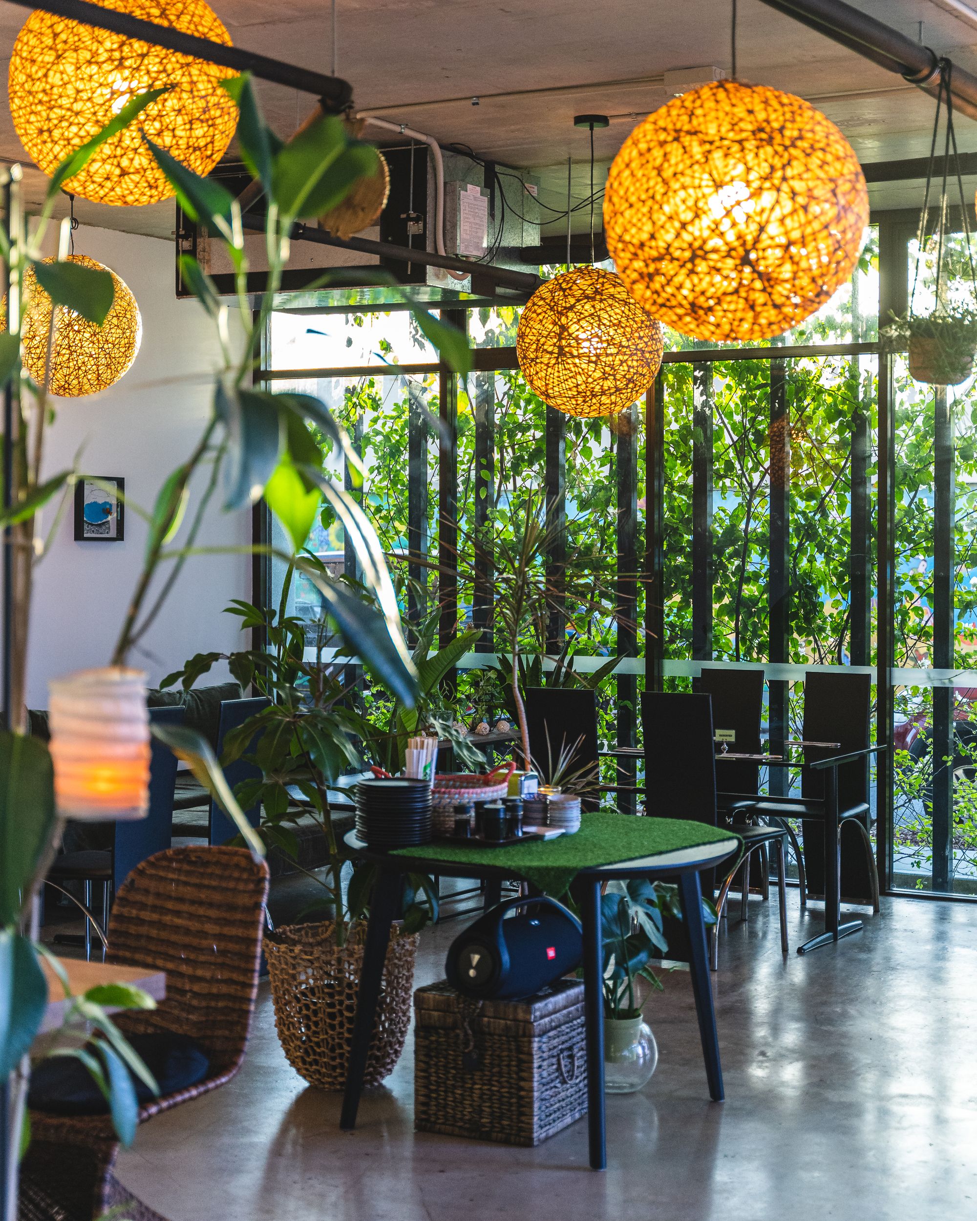 Interior of Sanco during the day