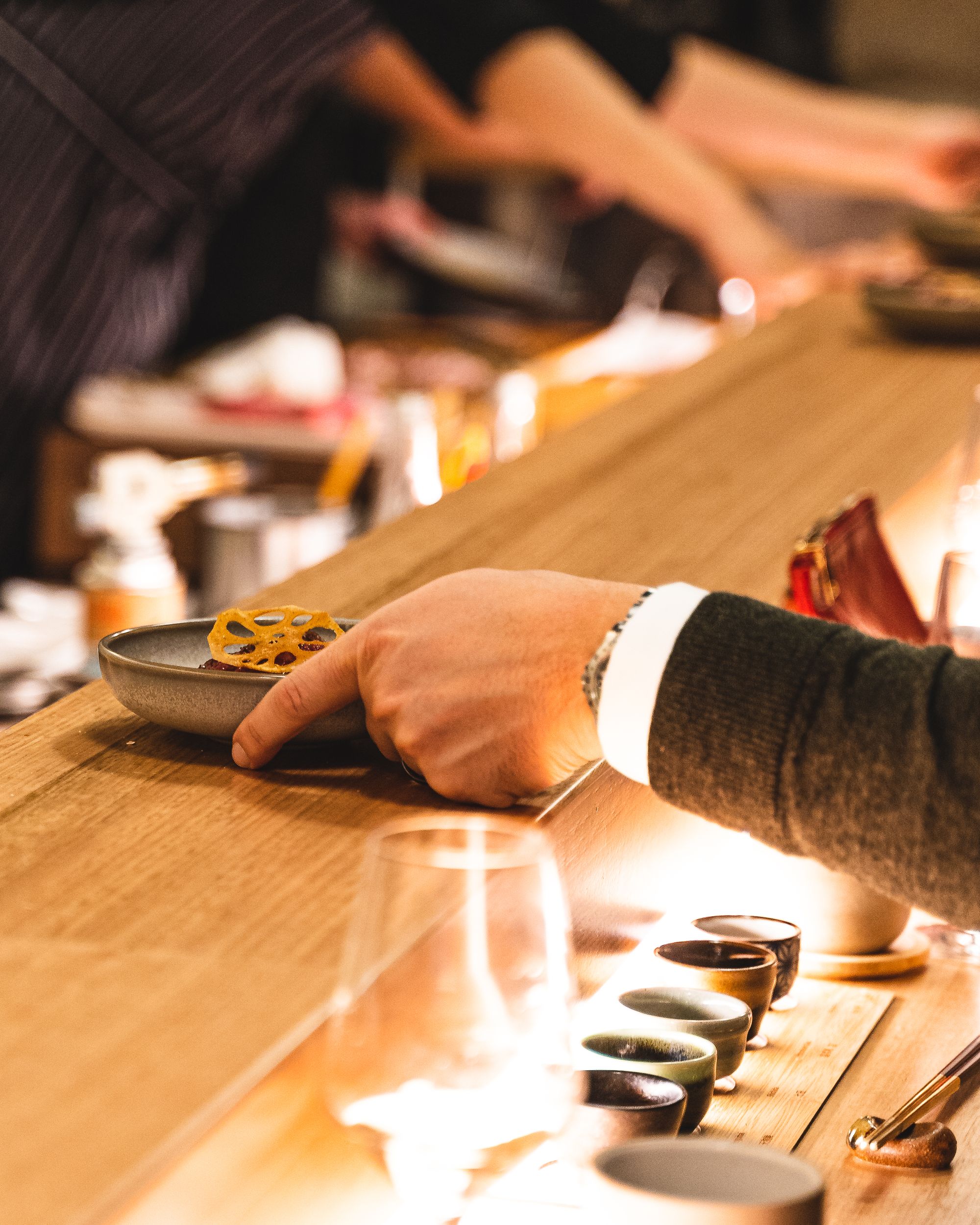 Hand crabbing a dish