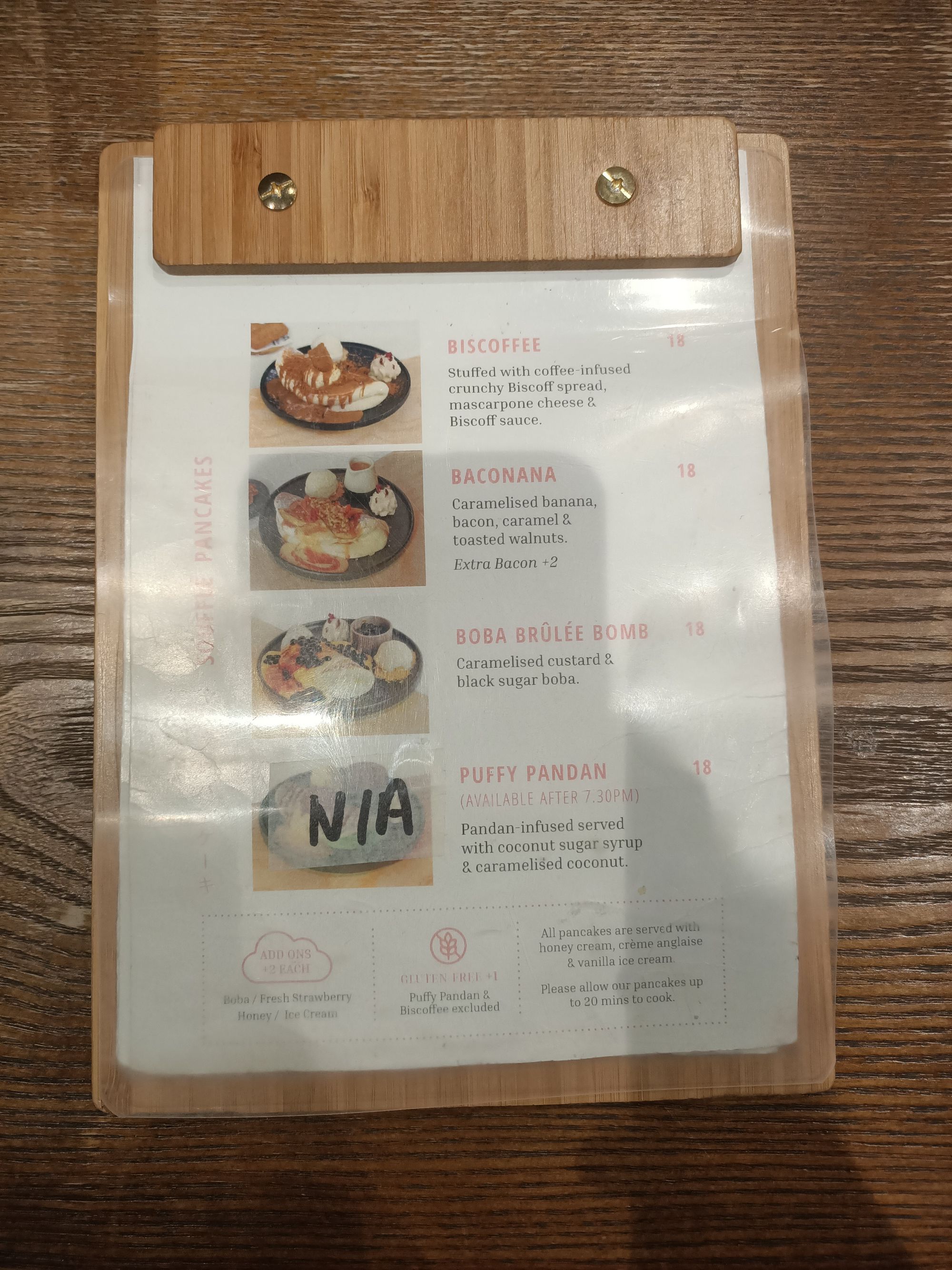 Photo of Kumo menu - souffle pancakes