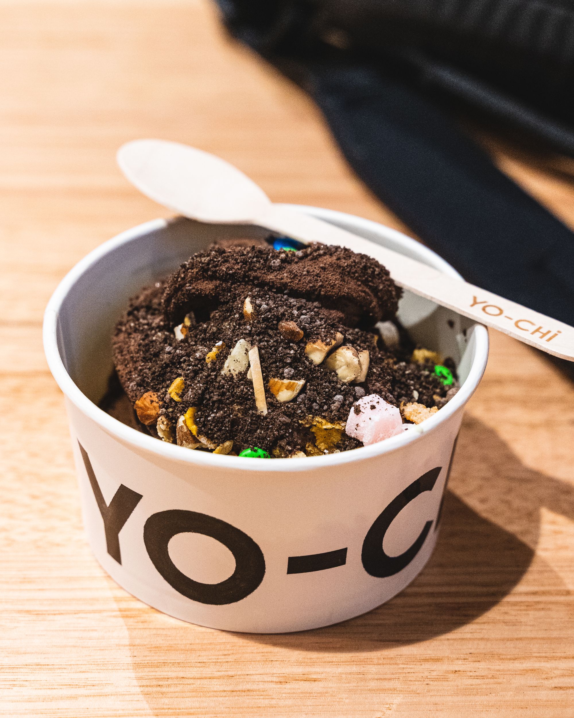 Froyo with various toppings