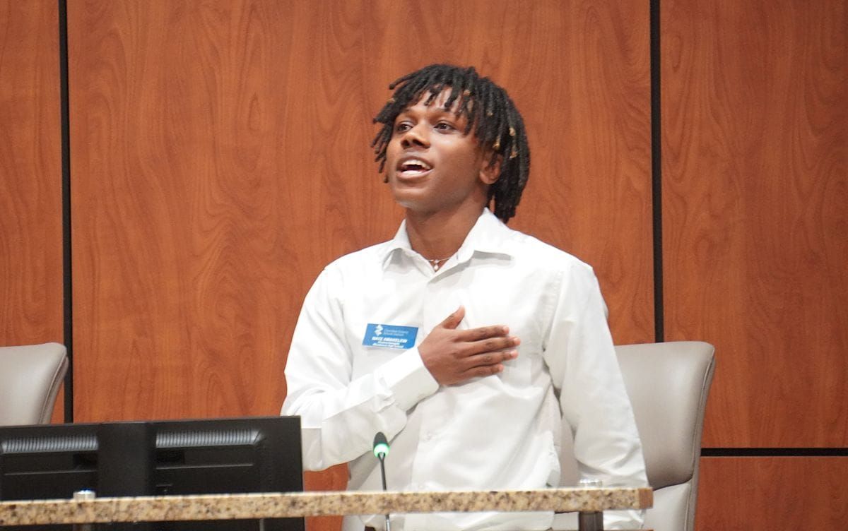 Woodstock High student serves as delegate to School Board