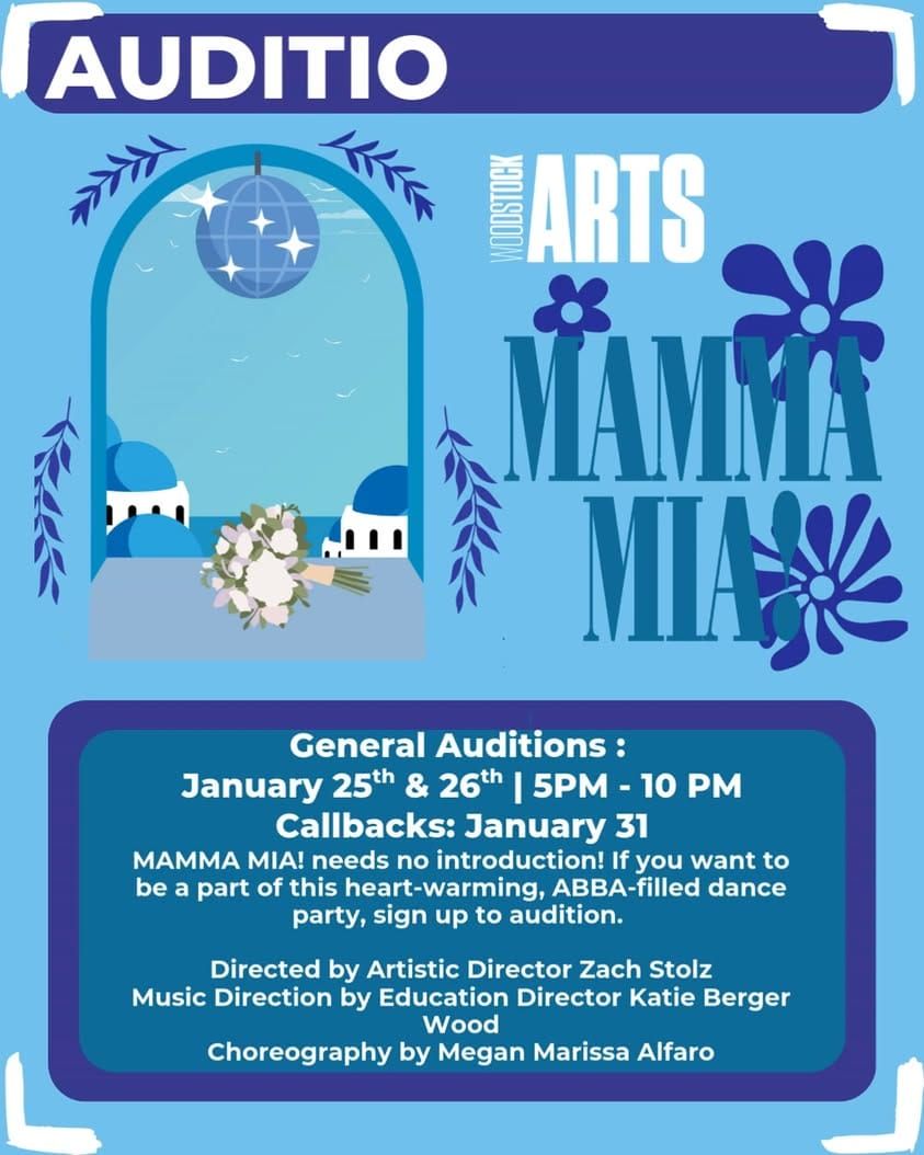 Woodstock Arts Sets Audition Dates for 'Mamma Mia!'