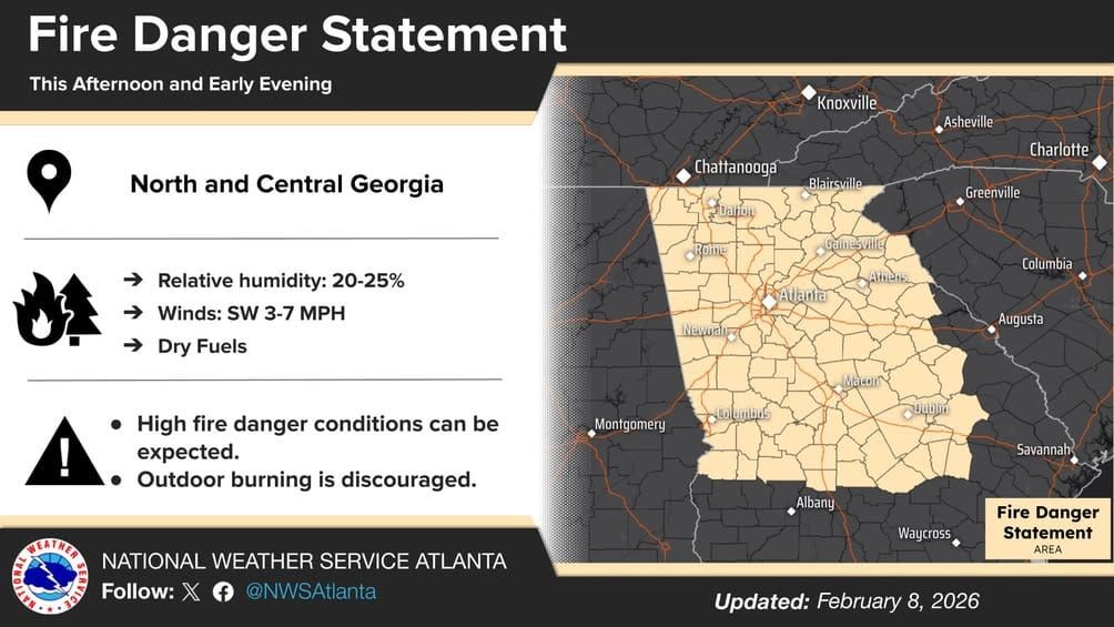 High Fire Danger Statement Issued for Woodstock Area Today