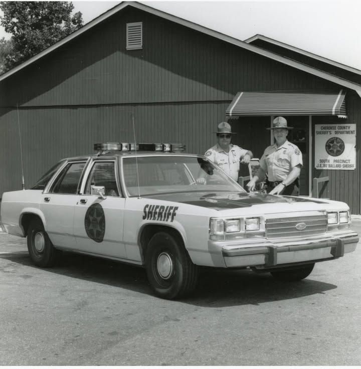 A Glimpse Into Cherokee County's Past: Sheriff's Office Shares 1980s Photo of Former Sheriff Bo Ballard