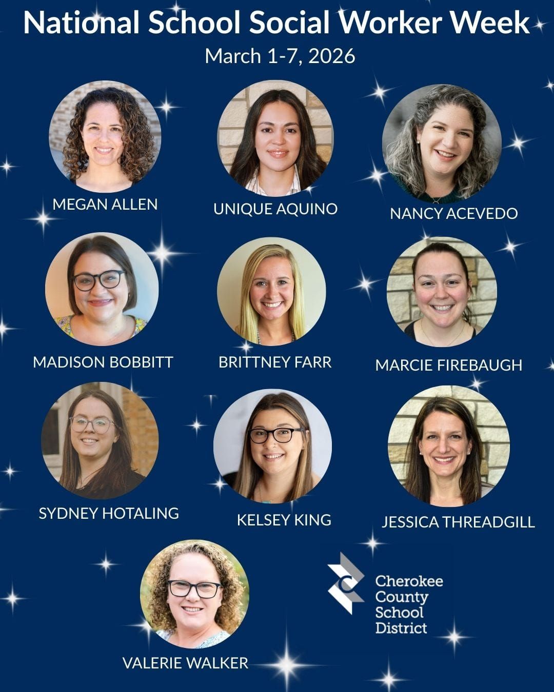 CCSD Honors 10 School Social Workers During National Recognition Week