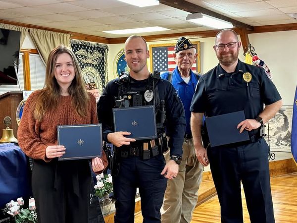 Four Woodstock Police Staff Honored by American Legion