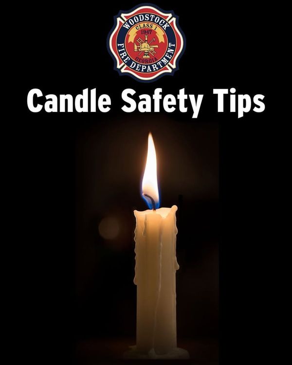 Woodstock Fire Department Issues Urgent Holiday Candle Safety Warning