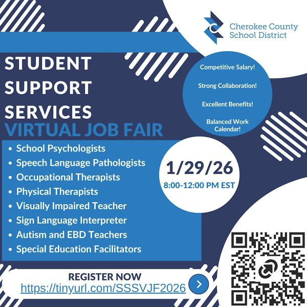 Cherokee Schools Hosts Virtual Job Fair for Special Education Roles