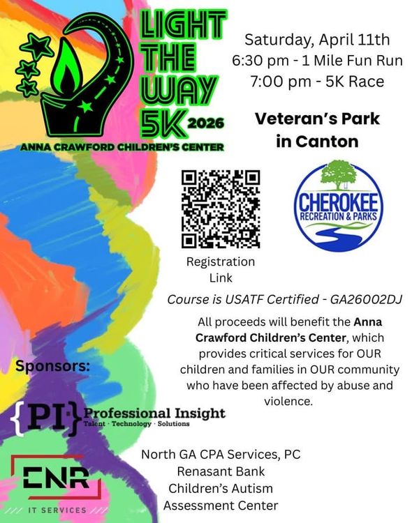 Cherokee Sheriff's Office Launches 'Light the Way' 5K to Support Child Abuse Victims in Cherokee County