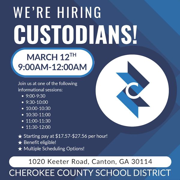 CCSD Hosting Custodian Hiring Event Thursday in Canton