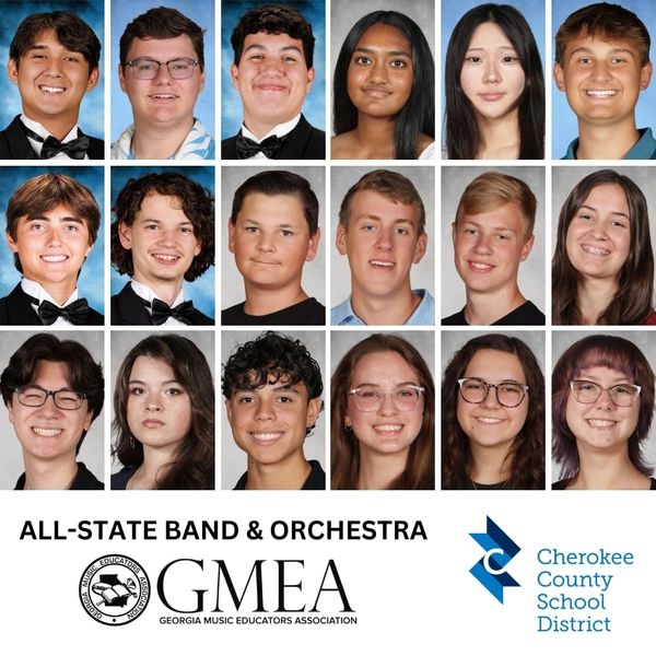 18 Cherokee County Students Earn Spots in Georgia All-State Band and Orchestra