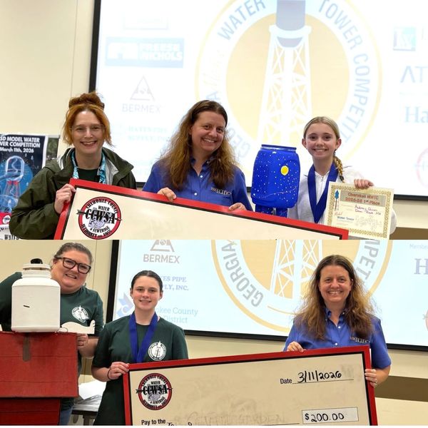 Cherokee County Middle Schoolers Earn Top Honors in State Water Tower Competition, Two Teams Advance