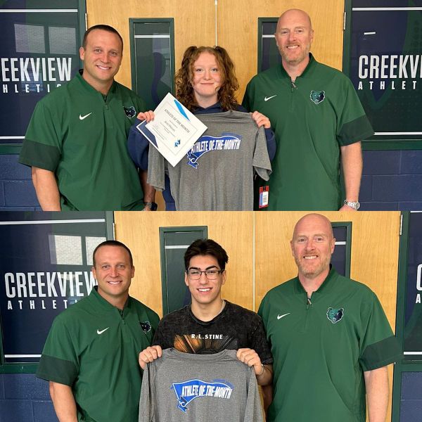 Creekview Wrestlers Ariel Maicon and Costen Wright Sweep CCSD's March Athletes of the Month