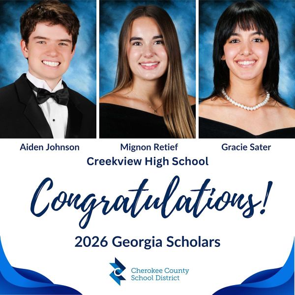 Three Creekview High School Seniors Earn Georgia's Most Selective Student Honor