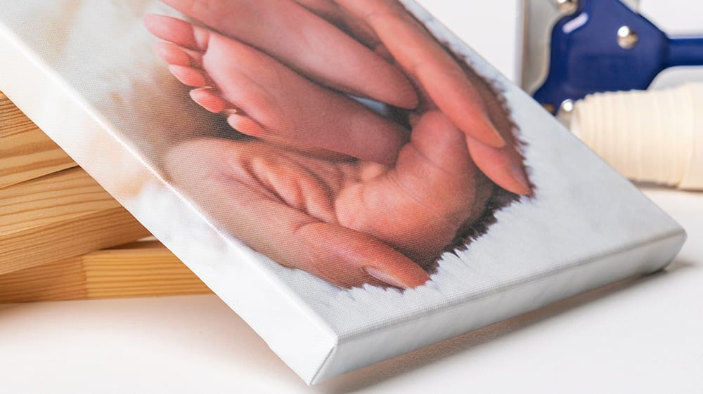 The natural texture of canvas can soften small imperfections while giving personal photos the look and presence of wall art.