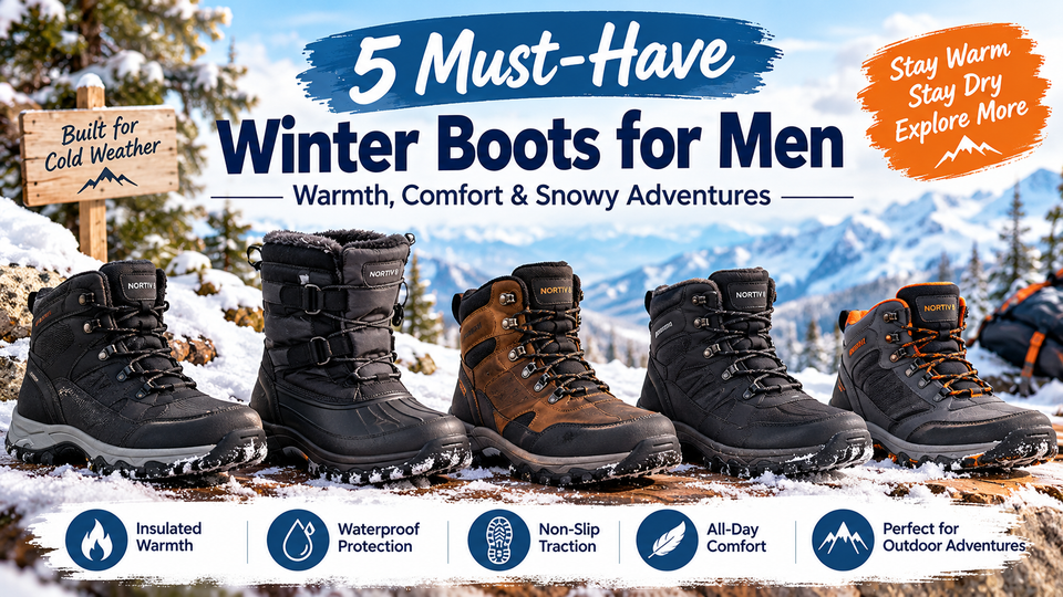 5 Must-Have Winter Boots for Men: Warmth, Comfort & Snowy Adventures
