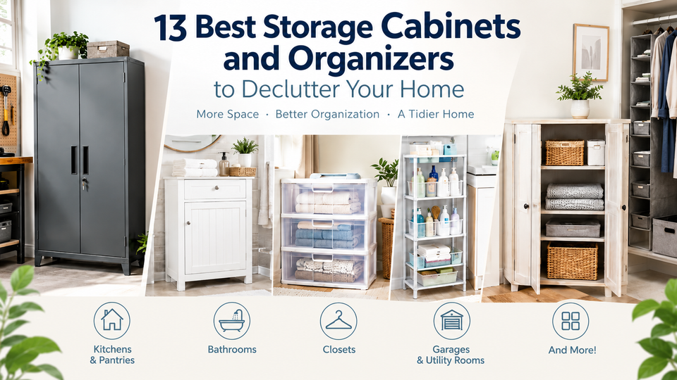 13 Best Storage Cabinets and Organizers to Declutter Your Home