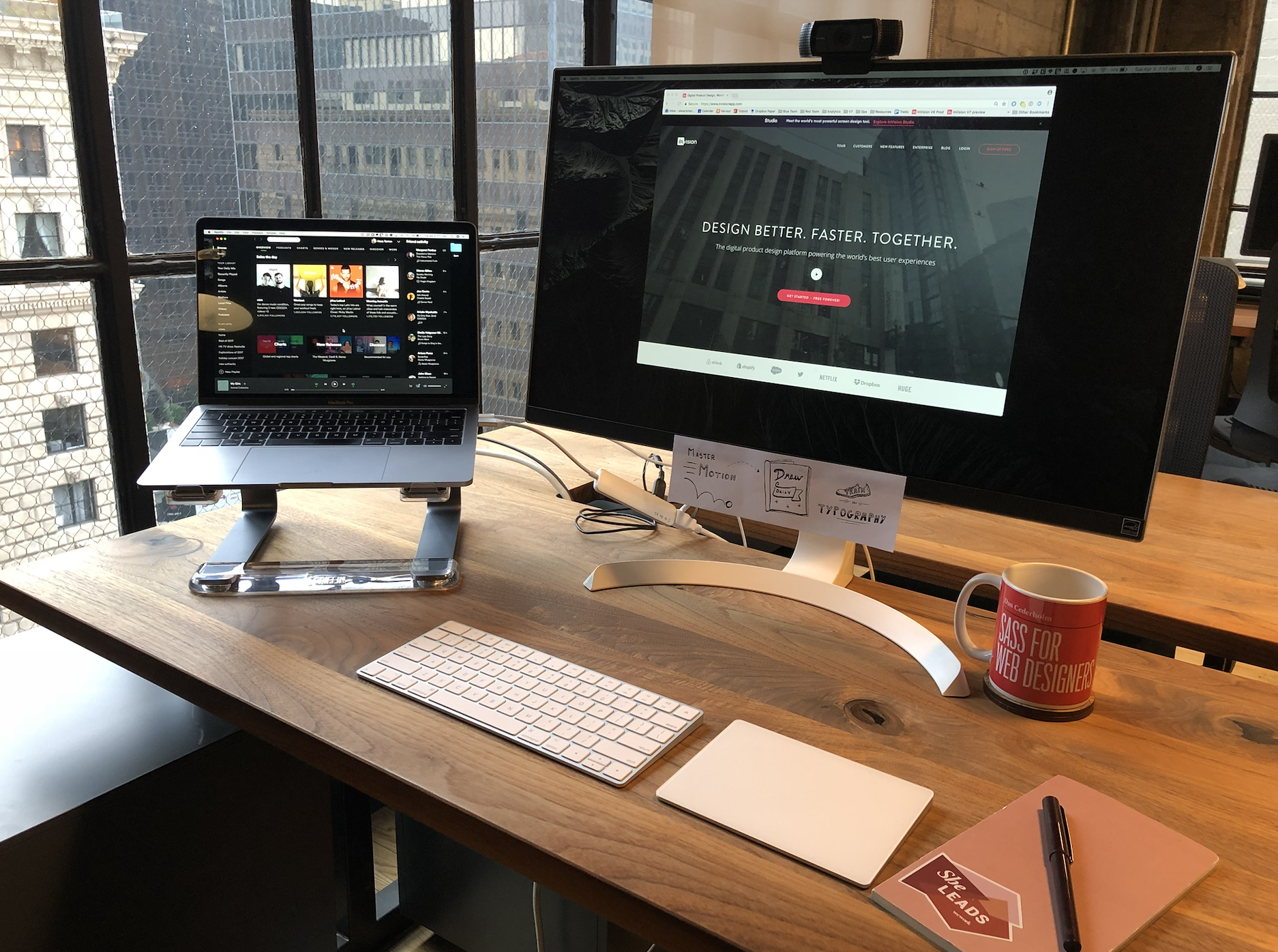 My desk at WeWork