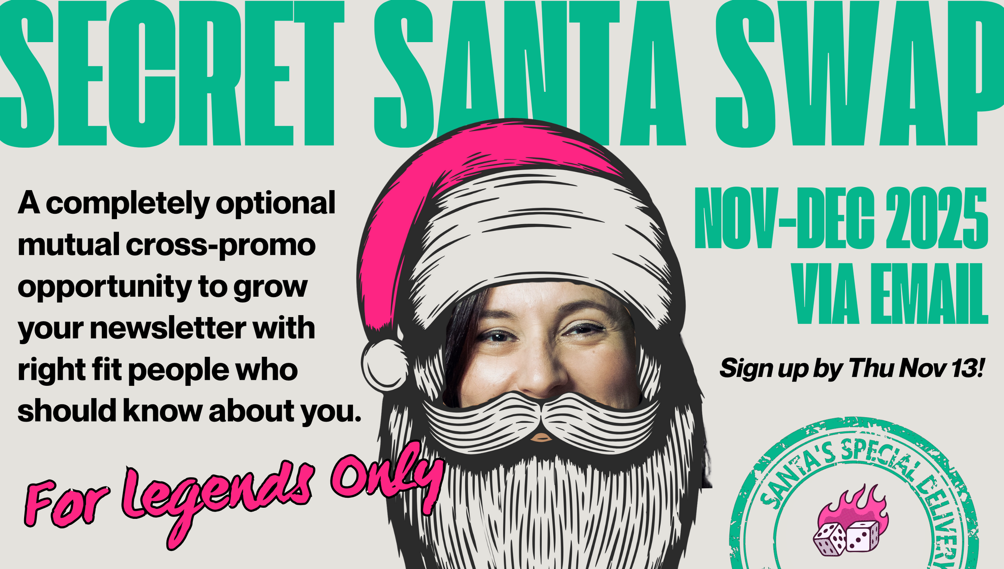 Secret santa swap flyer