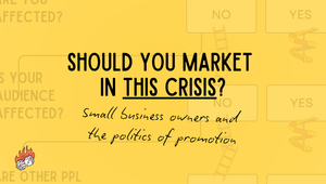 Should you market in this crisis? Small business owners and the politics and promotion