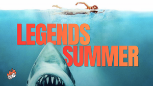 Legends Summer with Jaws poster design