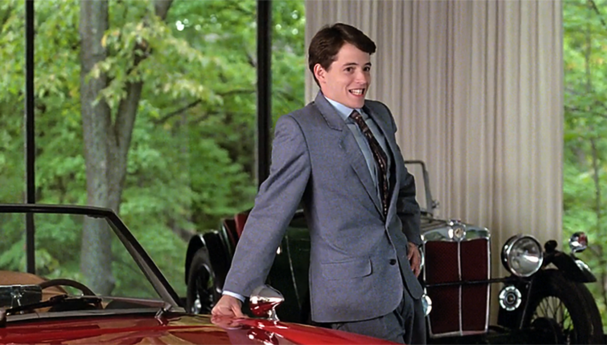 Ferris Bueller poses as sovereign.