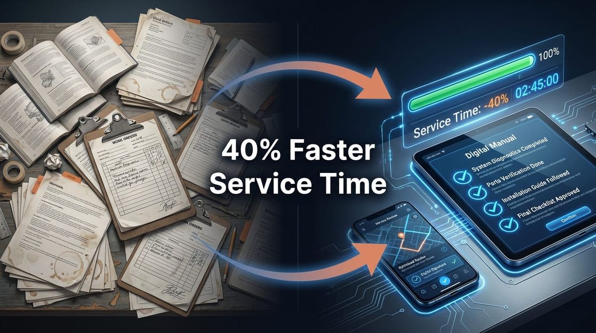 How a Boiler Installation Company Cut Service Time by 40% with Digital Manual Management