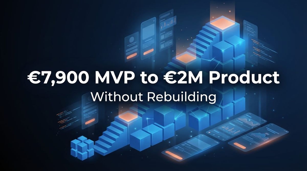 From €7,900 MVP to €2M Product: How a 3-Week App Scaled Without Breaking