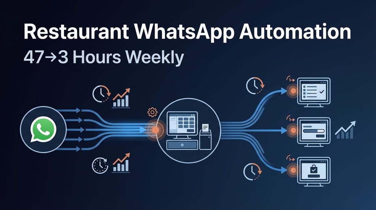 How We Saved a Restaurant Chain 44 Hours Per Week with WhatsApp Order Automation