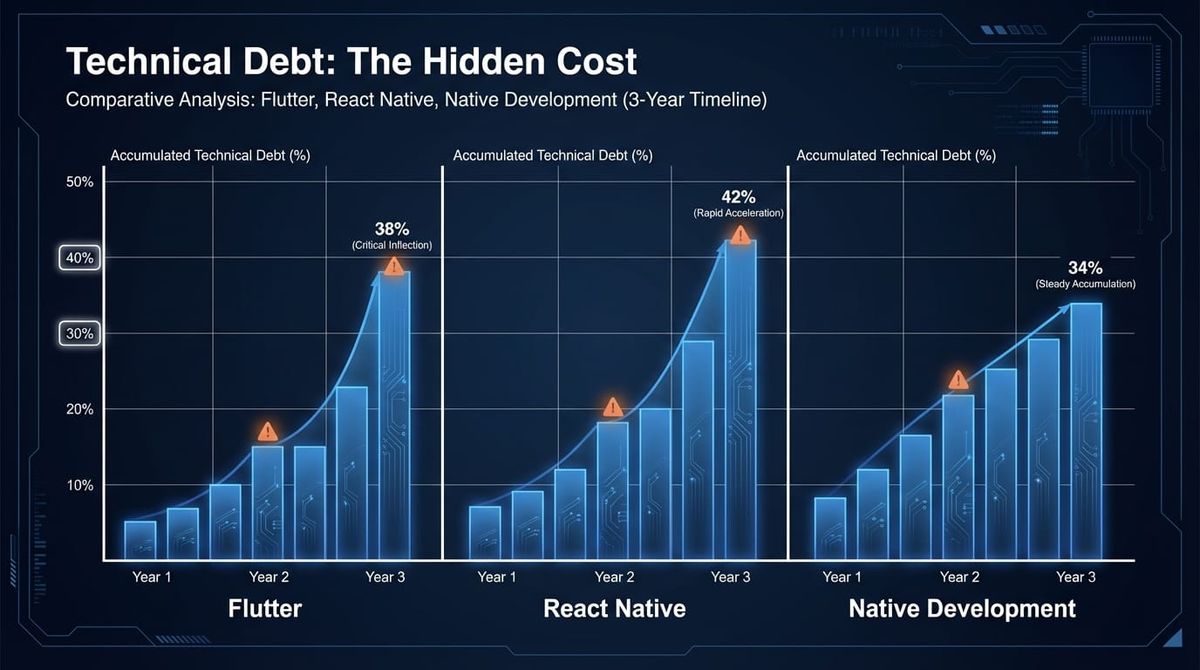Cross-Platform App Technical Debt: 2026 Performance Data and Real Cost Analysis