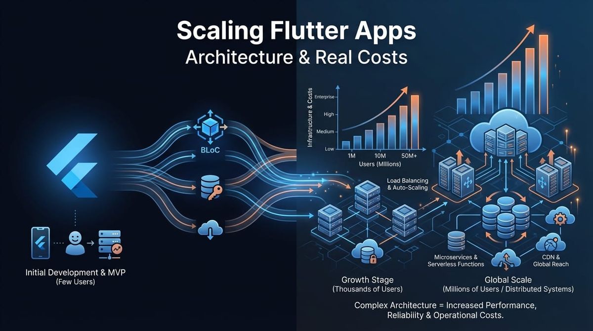 Scaling Flutter Apps for High Traffic: Architecture, Performance, and Real-World Costs