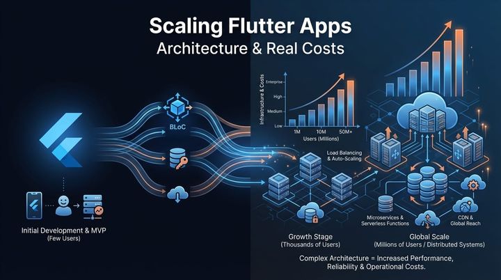 Scaling Flutter Apps for High Traffic: Architecture, Performance, and Real-World Costs