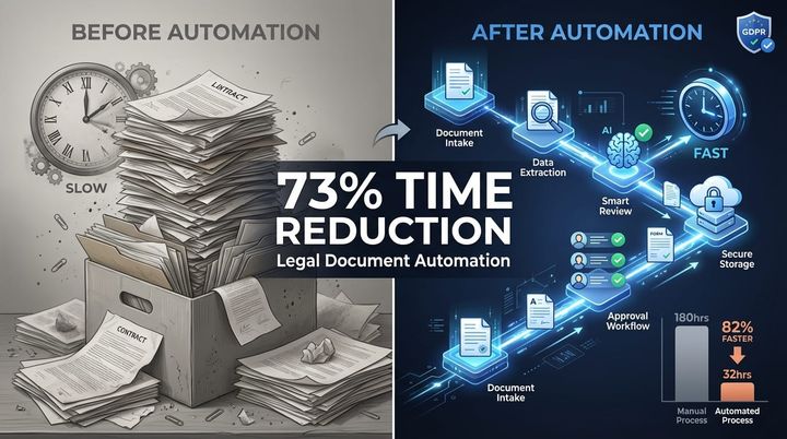 How We Cut Legal Document Processing Time by 73%: A Law Firm Automation Case Study