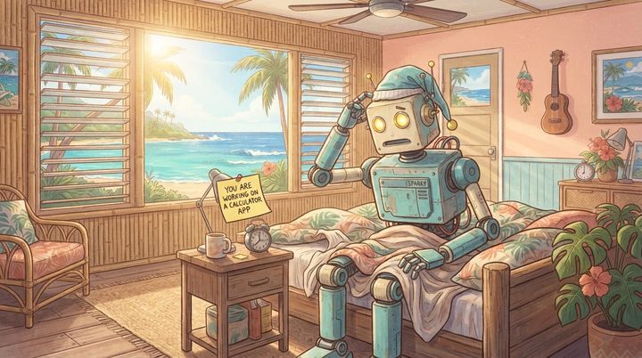 I watched 50 First Dates years ago. I had no idea it was about AI.