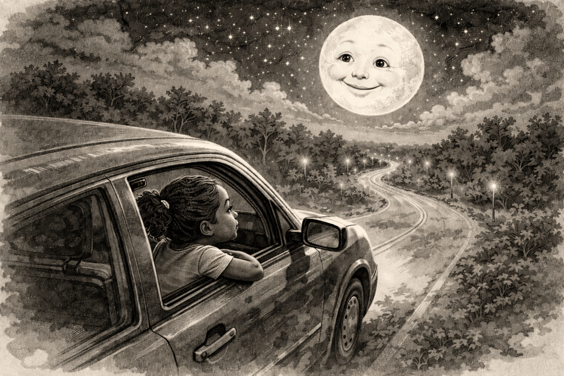 Why Does The Moon Follow Us?