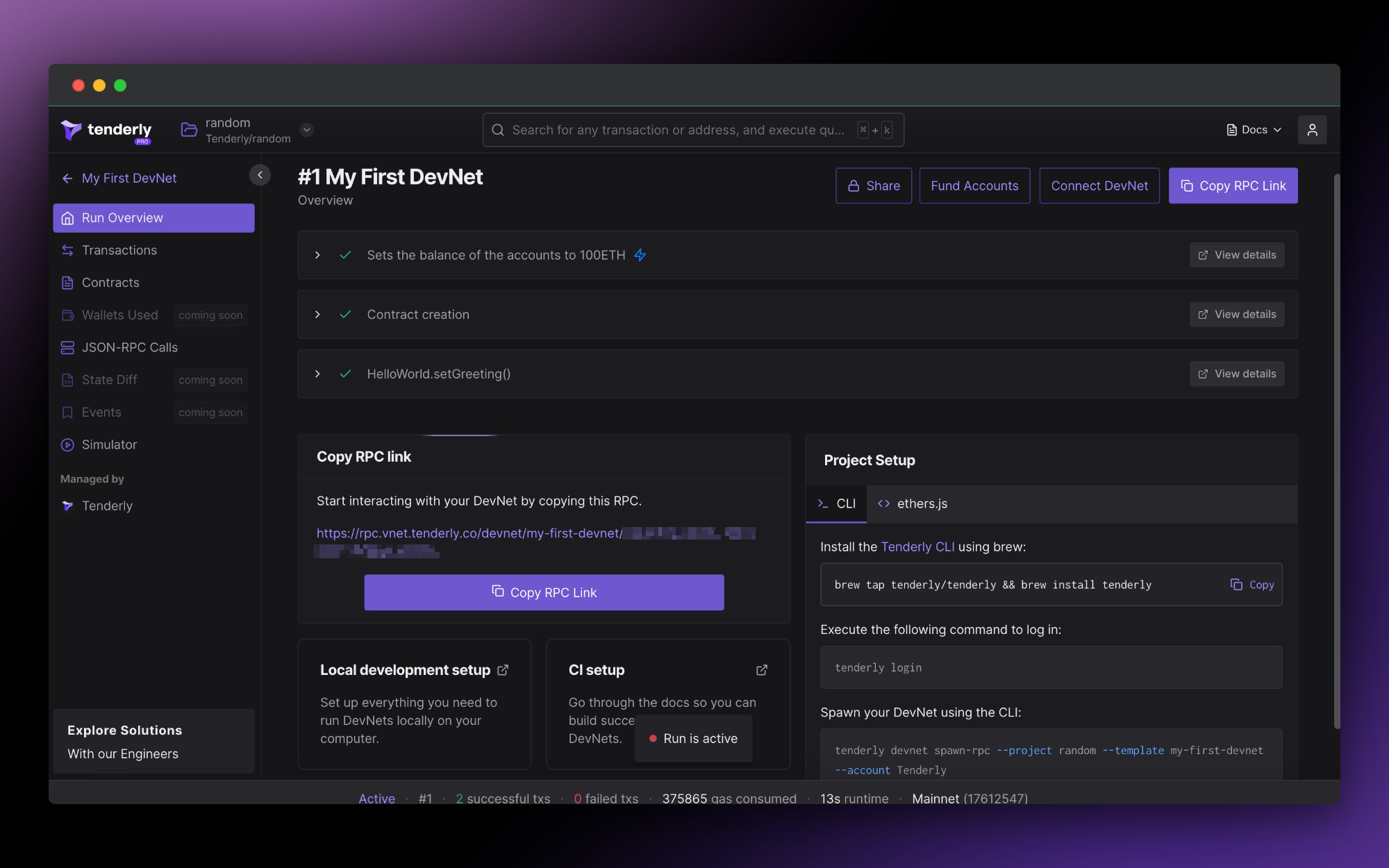 Finding the DevNet RPC 