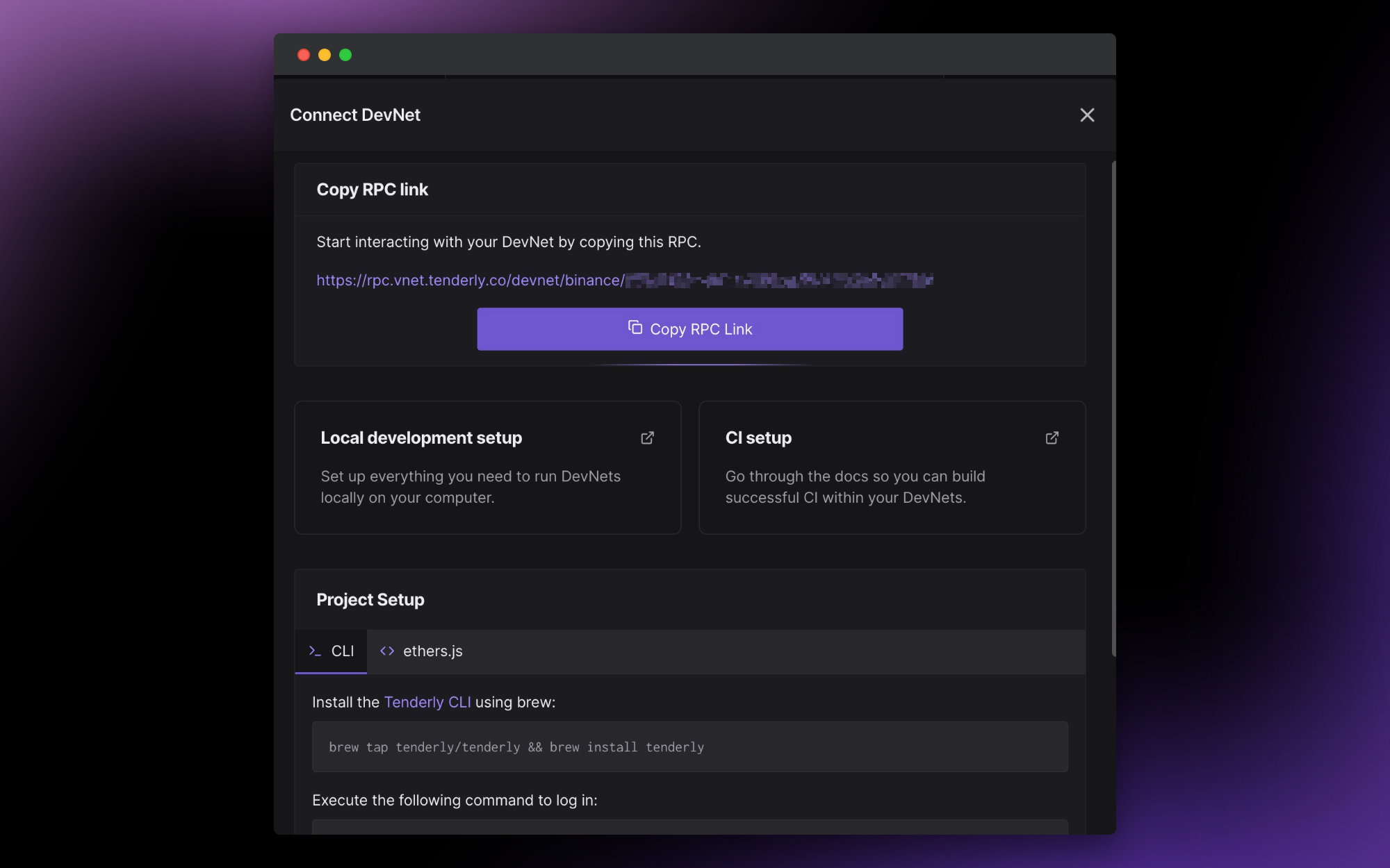Connecting with a DevNet RPC