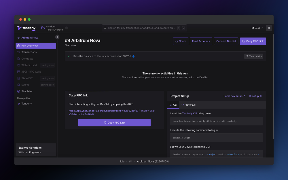 Creating a replica of Arbitrum Nova with DevNets