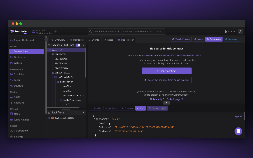 Fixed 'Fetch Contract From Explorer' Bug in Transaction Trace and Debugger