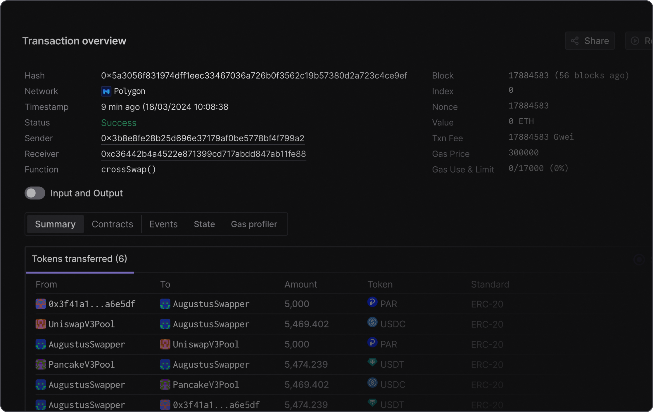 Transaction Overview Redesign