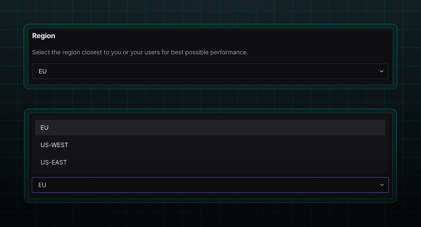 Choosing from multi-regional Virtual TestNet RPCs