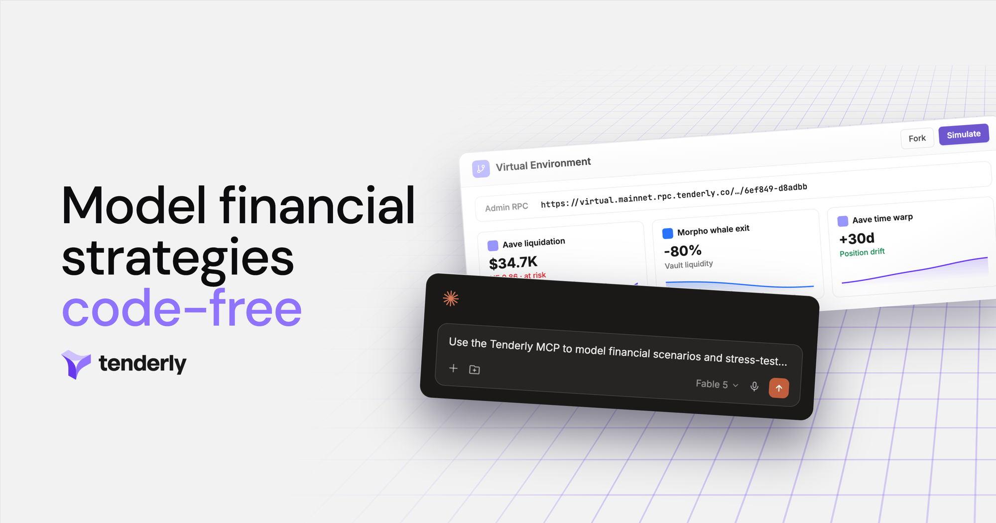 No-Code Risk Modeling Against Live Onchain Conditions