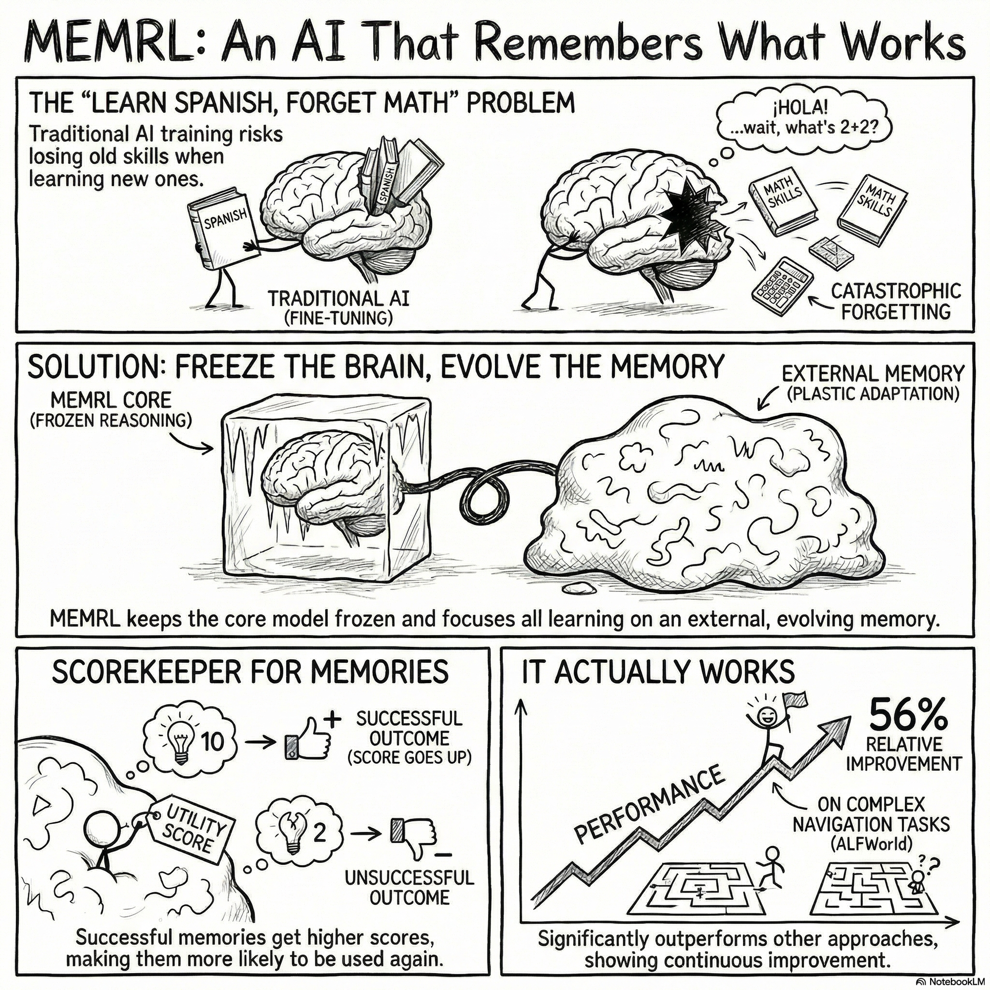 MemRL: A Framework for Continuous, Non-Parametric Learning in AI Agents