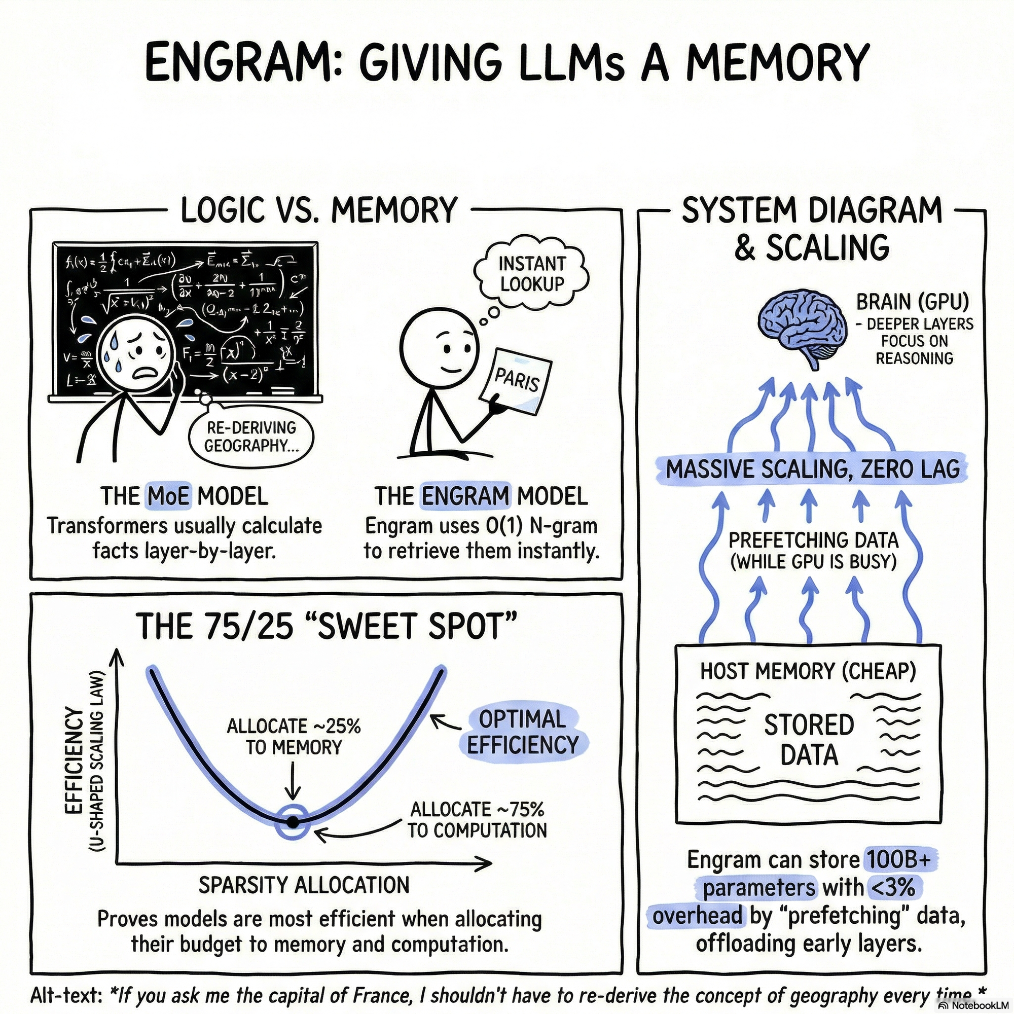 DeepSeek: Conditional Memory via Scalable Lookup: A New Axis of Sparsity for Large Language Models