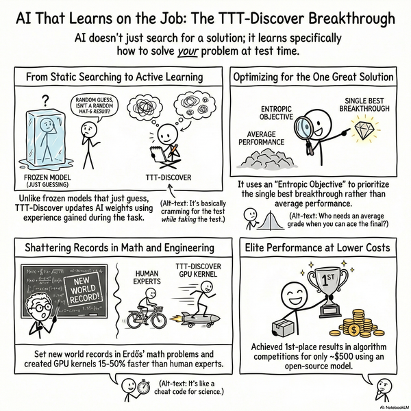 Learning to Discover at Test Time (TTT-Discover)