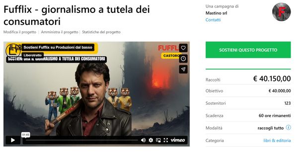 Ultimi 2 giorni per sostenere Fufflix