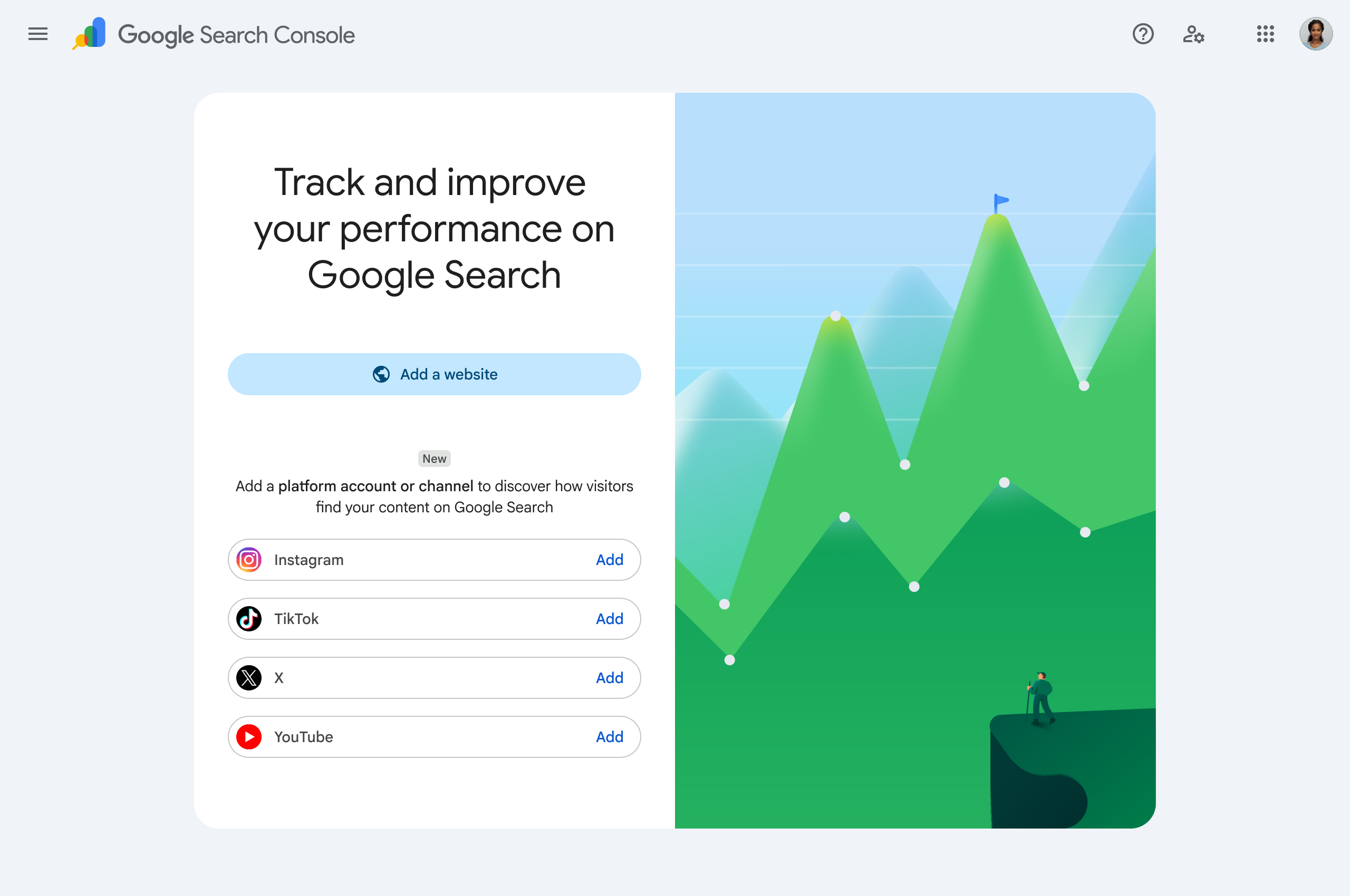 Track social media on Google Search Console