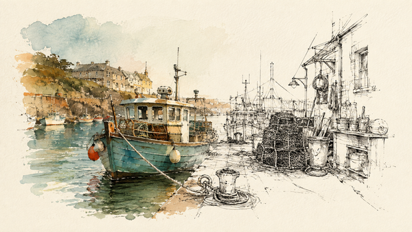 Where does countryside become coastline?