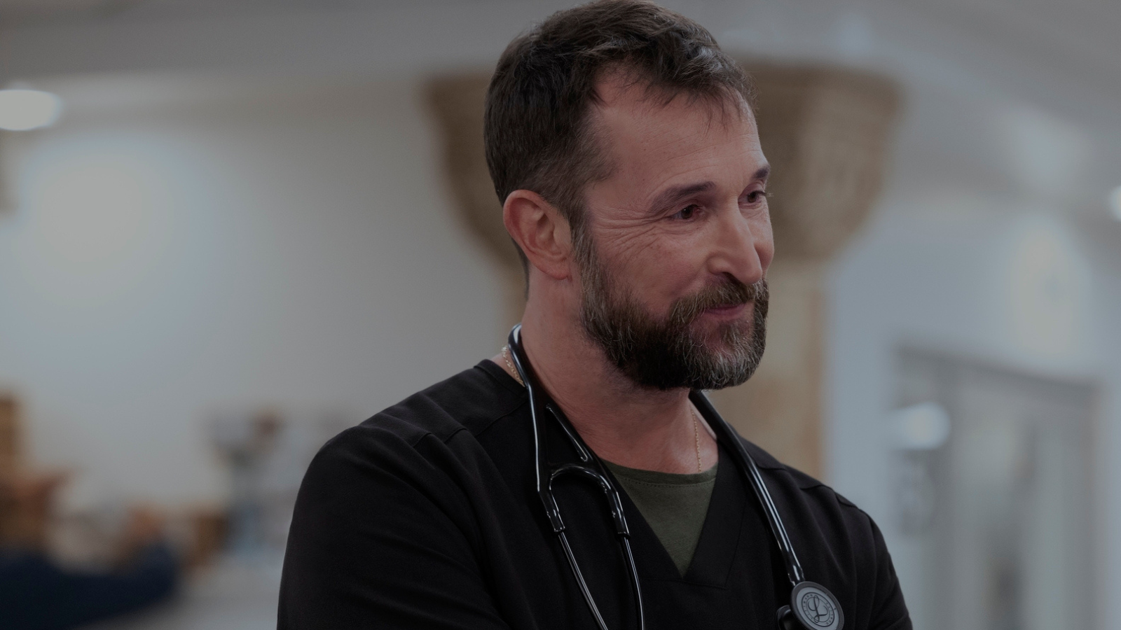 Season two Dr Robby very distinctively NOT wearing a hoodie.